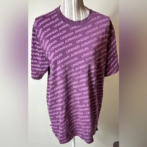 UNDER ARMOUR UNSTOPPABLE WORDMARK ALL OVER PRINTED T-SHIRT medium Athletic Shirt